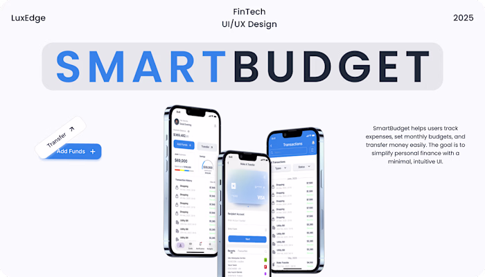 SmartBudget: Budgeting & Expense Tracking App Design