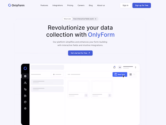 OnlyForm - Revolutionize your data collection