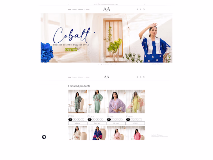 Azmeh Ahmed Studio - Shopify Clothing Brand Store