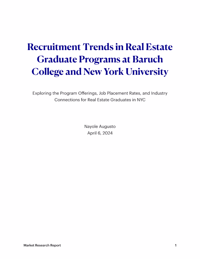 Strategic Market Research Initiative for Masters Program