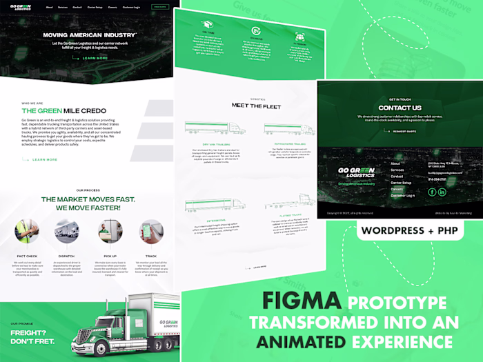 Figma Concept to WordPress Animated Design