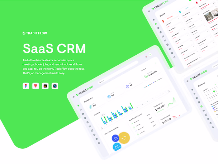SaaS CRM Web App on Behance