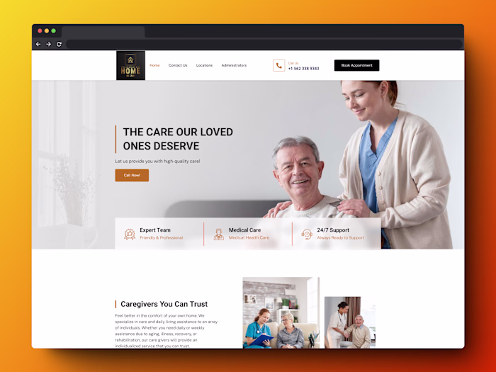  WordPress Website Design For Senior Care 