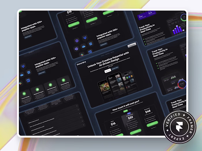 Streamline Sass App Landing