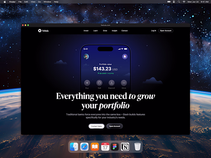 Hero section concept exploration &