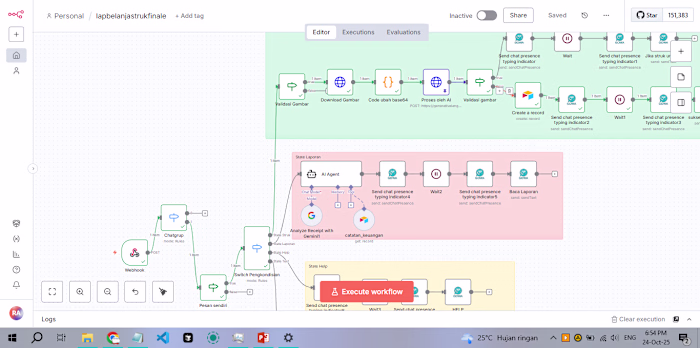 This workflow is a smart multi-user expense tracking automat...
