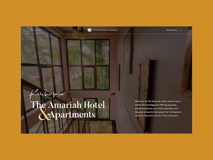 The Amariah Hotel Website