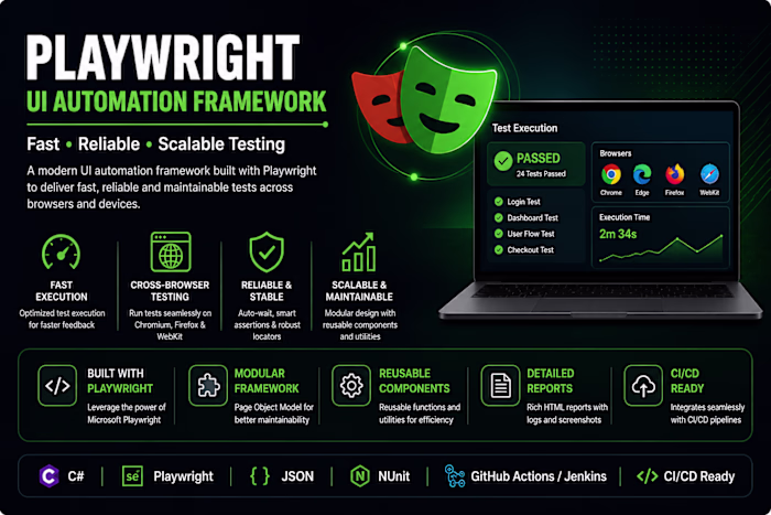 Playwright UI Automation Framework (Reliable