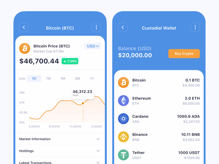 Crypto Wallet App UI/UX Design