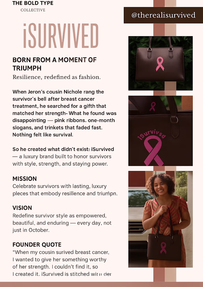 I Survived — Narrative & Brand Story Development