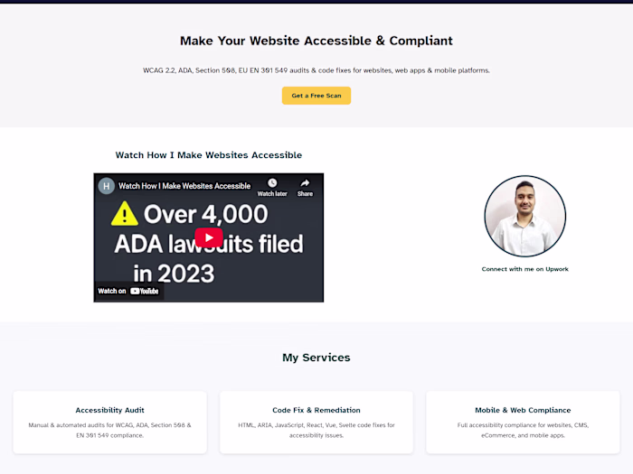 Web Accessibility Expert | WCAG & ADA Compliance