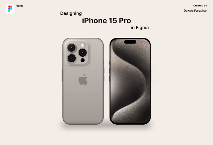 iPhone 15 Pro in Figma