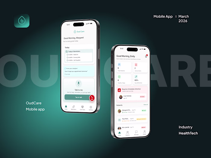 Healthcare Mobile App Design — OudCare (UX/UI Case Study)