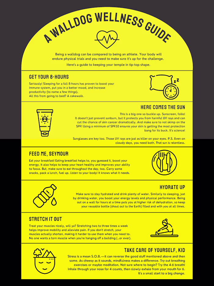 Walldog Wellness Poster Print Media Design