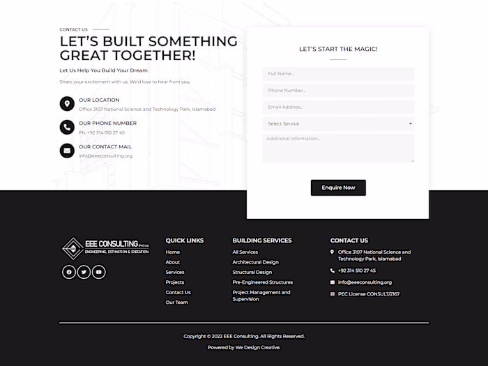 EEE Consulting - Website Design & Development