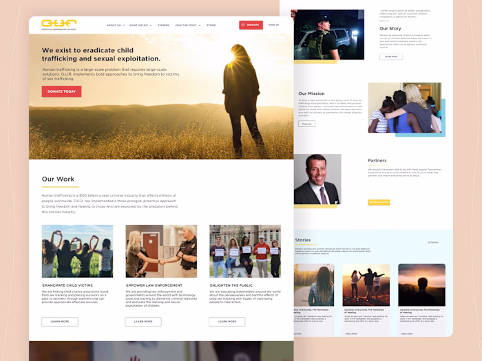O.U.R. Redesign | Web Design