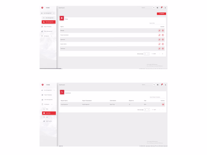 User Management and Report Generation System
