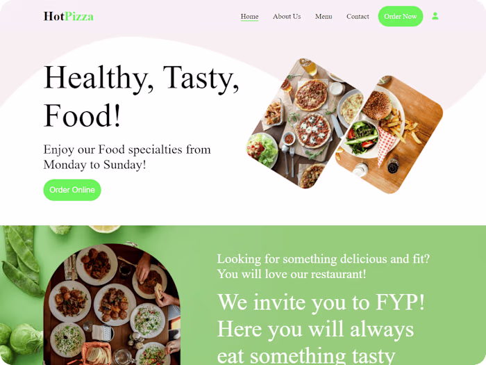 Food Ordering Website
