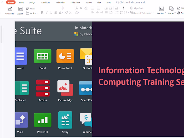 I am design the presentation for training session in orphanage