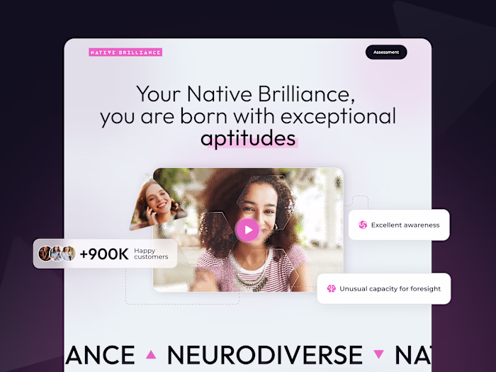 Landing Page UX/UI Design for Mental Aptitude Program