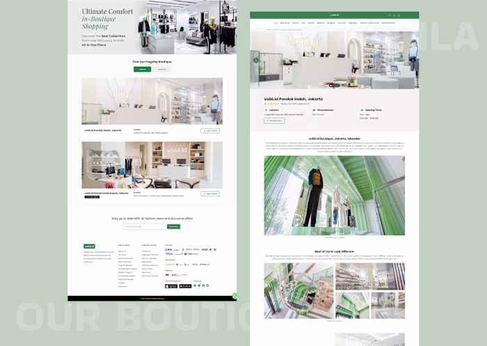 Landing Page - Voila Our Boutique