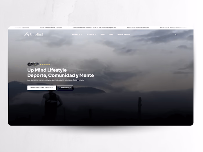 UpMind (Framer Development + E-Commerce Optimization)