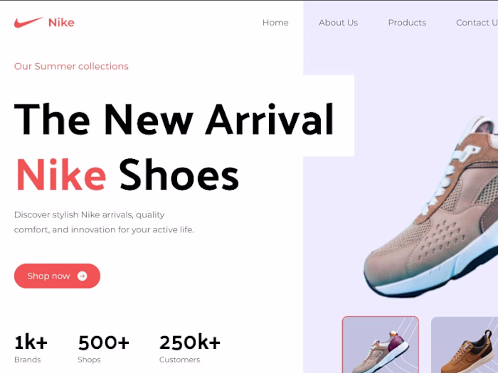 Nike Landing Page
