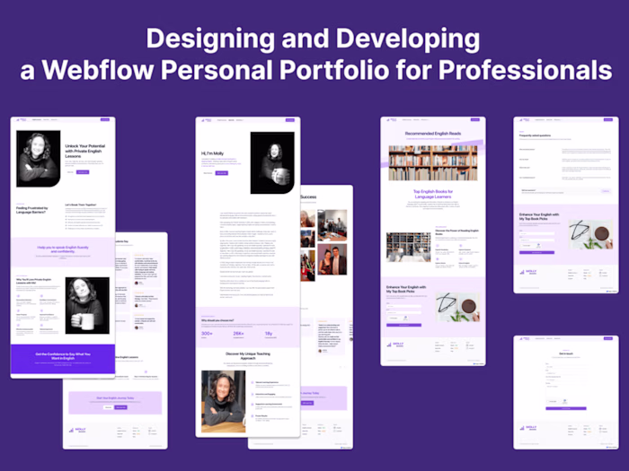 Design & Webflow Development: Portfolio for Solopreneur