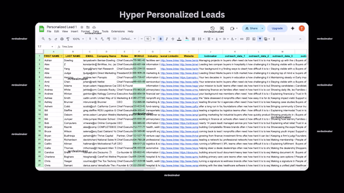 How I personalised cold email