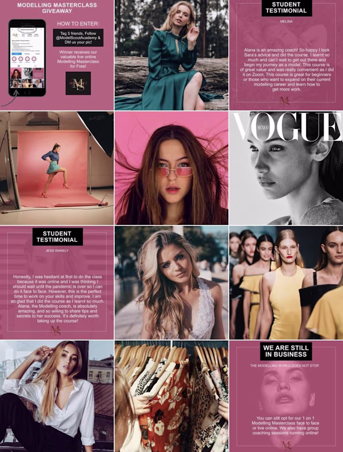 Social Media Graphics & Grid Design