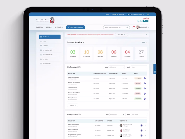 Creating a Unified Support Hub for DGS Employees (UAE Ministry)