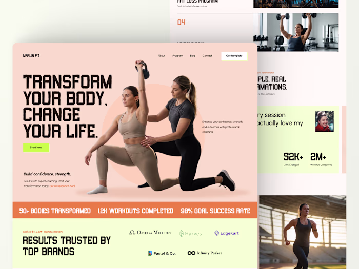 Most fitness websites look strong.
But