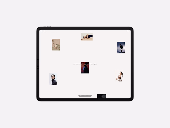 Portfolio Website for a Multidisciplinary Creative
