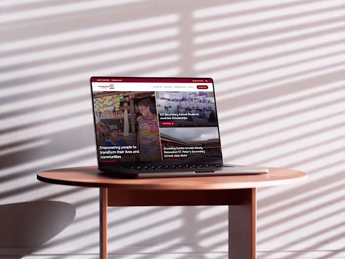 Grooming Centre Website Redesign