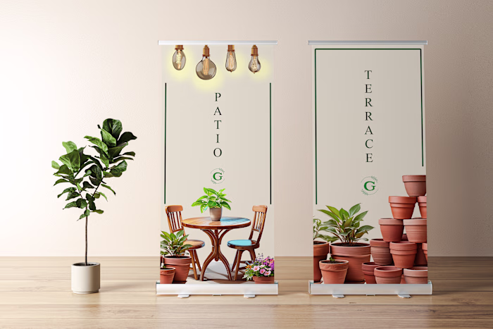 Directional Banners for a Trendy Garden Center - The Greenery