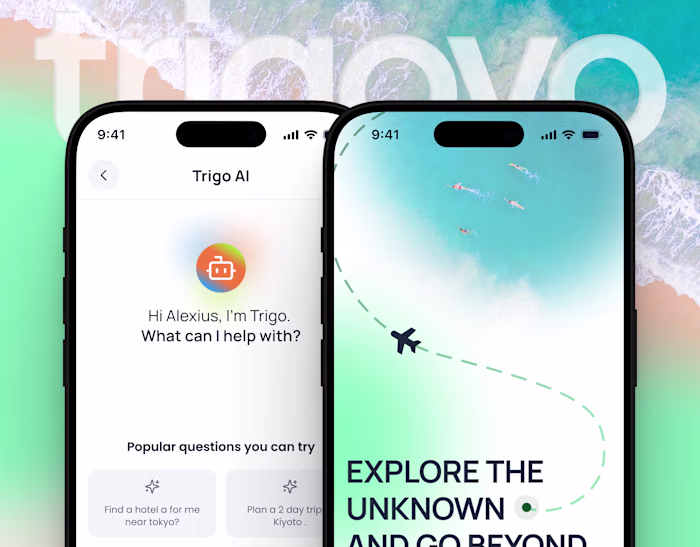 AI Powered Travel Planning App - UI UX & SaaS