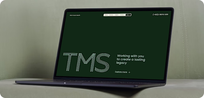 TMS Private Wealth Marketing Site Development
