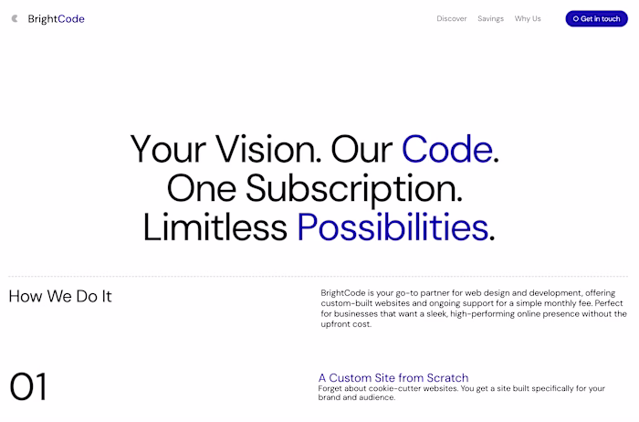 Bright Code: Visual Identity & Web Design 