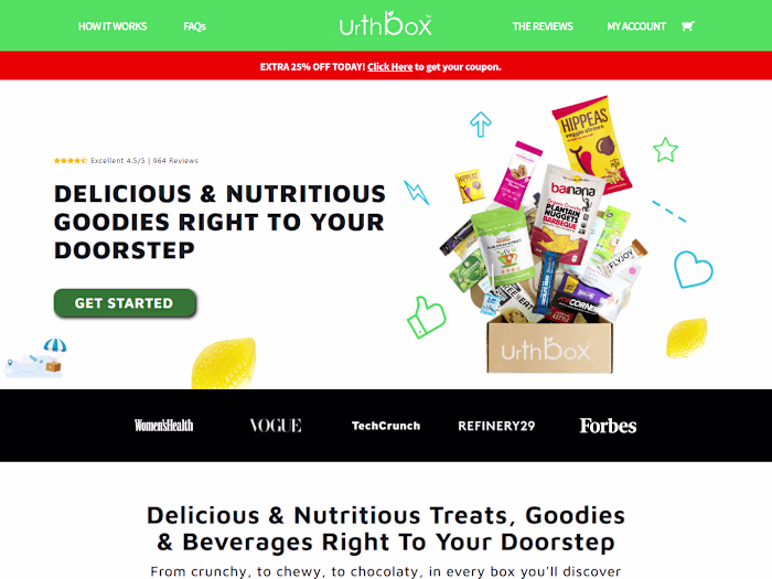 UrthBox Landing Page Development - Replo