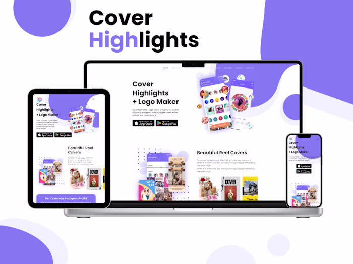 Cover Highlights + Logo Maker Design Platform Launch