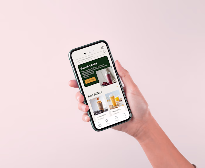 TeaTime App - Personalized milk tea experience