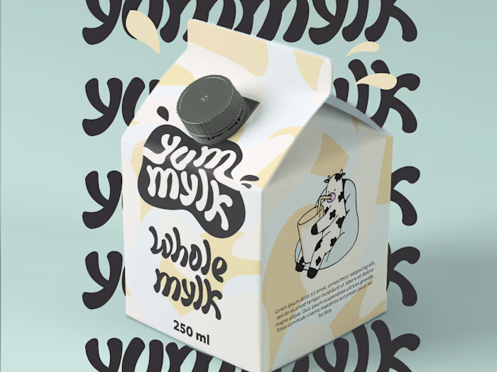 Packaging design for yummylk