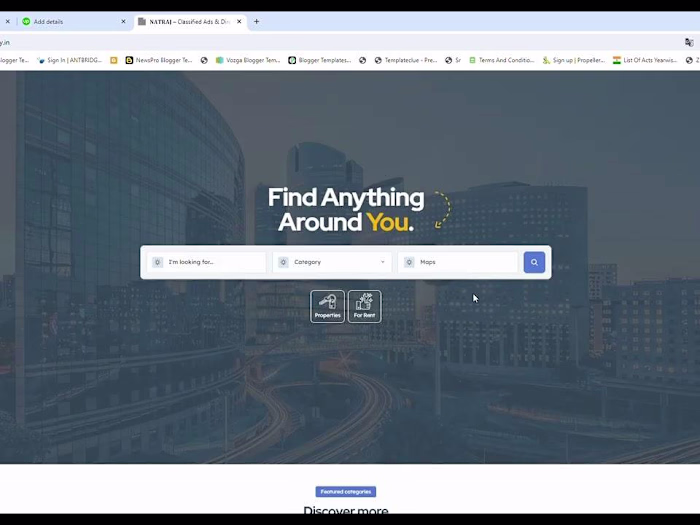 classified ads website Natraj Properties
