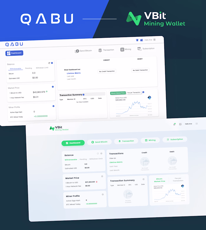 BTC Mining Wallet: Enhancing the UI of the Crypto Platform