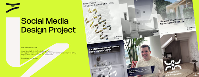 Minimalist Social Media Design for de’Urban Vision