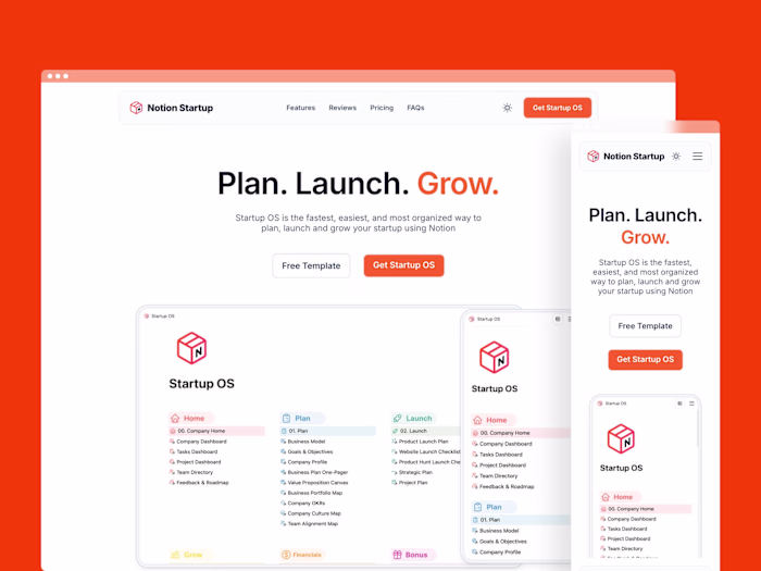 Notion Startup - Framer Design + Development