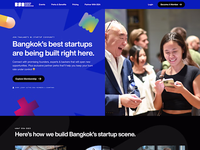 Bangkok Startup Association Redesign - https://www.bkkstartu...