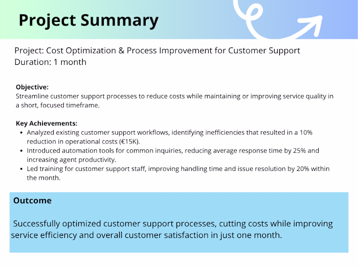 Process Improvement for Customer Support