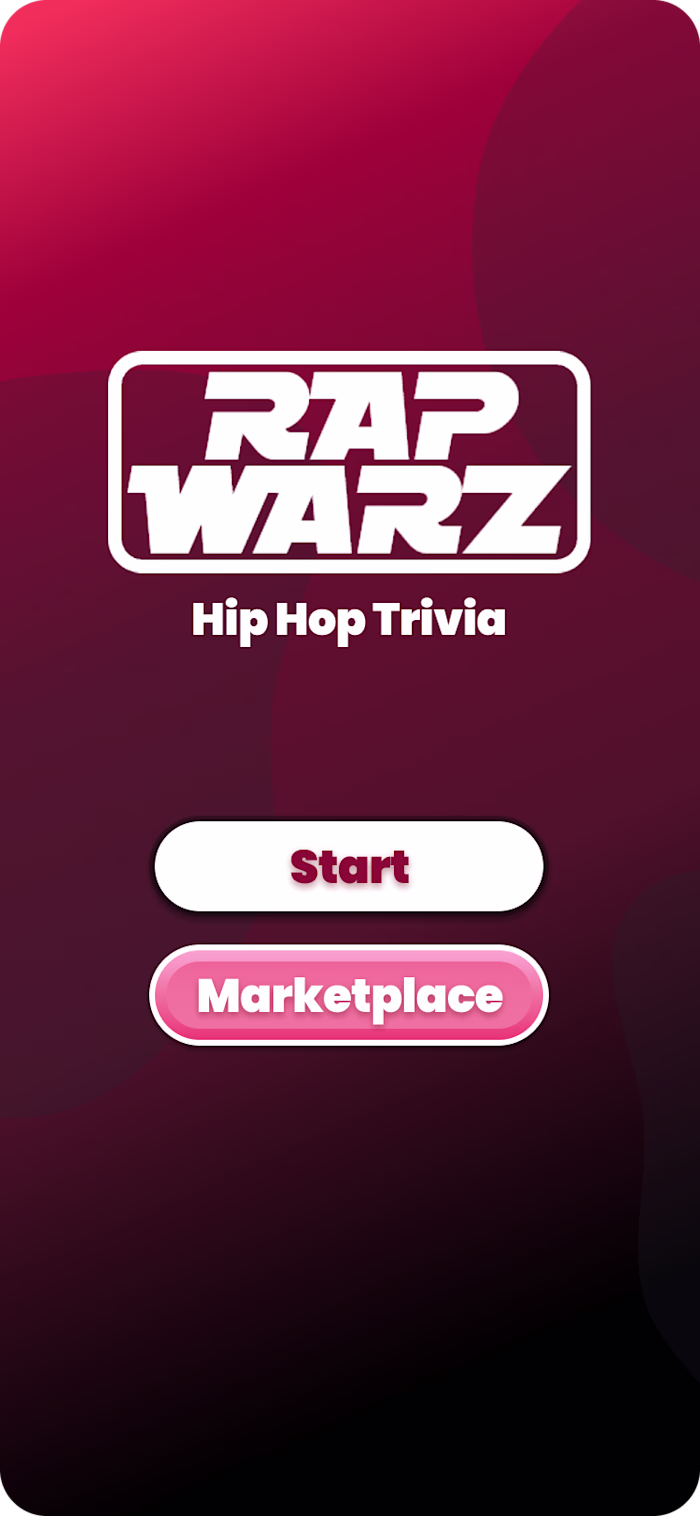 Hip-Hop Trivia Game UI Design