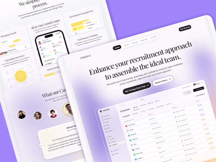 Modern SaaS Recruitment Landing Page